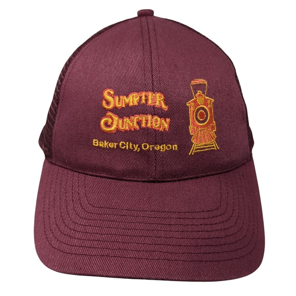 Sumpter Junction Trucker Hat Red One Size Adjustable Mesh Back Head To Toe